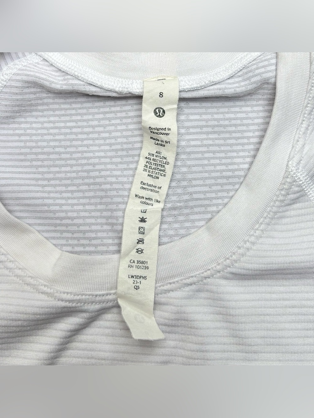 Lululemon Swiftly Tech Short Sleeve Shirt In White Size 8 - Picture 4 of 5